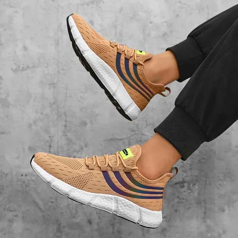 Men’s Sneakers Comfortable Breathable Platform Shoes Summer Man Running Shoes Breathable Comfortable Fashion Walking Sneakers.