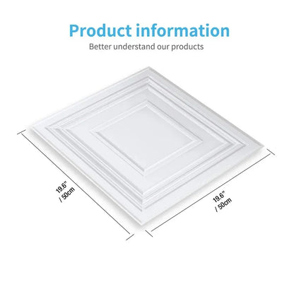 12pcs 50cm 3D Wall Panel 3D wall sticker Relief Art Wall Panel not self-adhesive Sticker Living Room Kitchen bathroom Home Decor