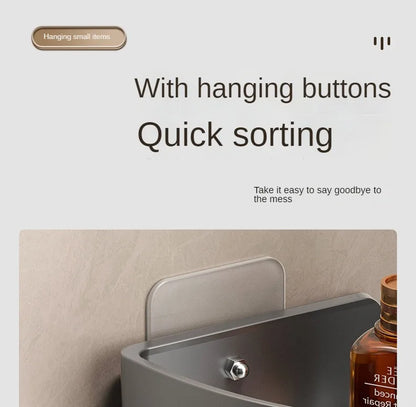 2PCS Badezimmer Regale Küche Lagerung Organizer Kunststoff Shampoo Rack Dusche Regal Bad Zubehör Kein Bohrer Regal