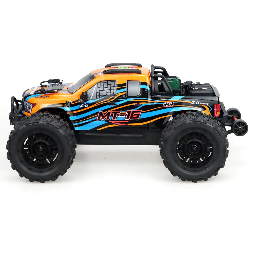 ZD Racing MT-16 1/16 RC Monster Truck Brushless 3S 80km/h 2.4G 4WD RC Car Brushless Truck Remote Control Off Road Car Toys