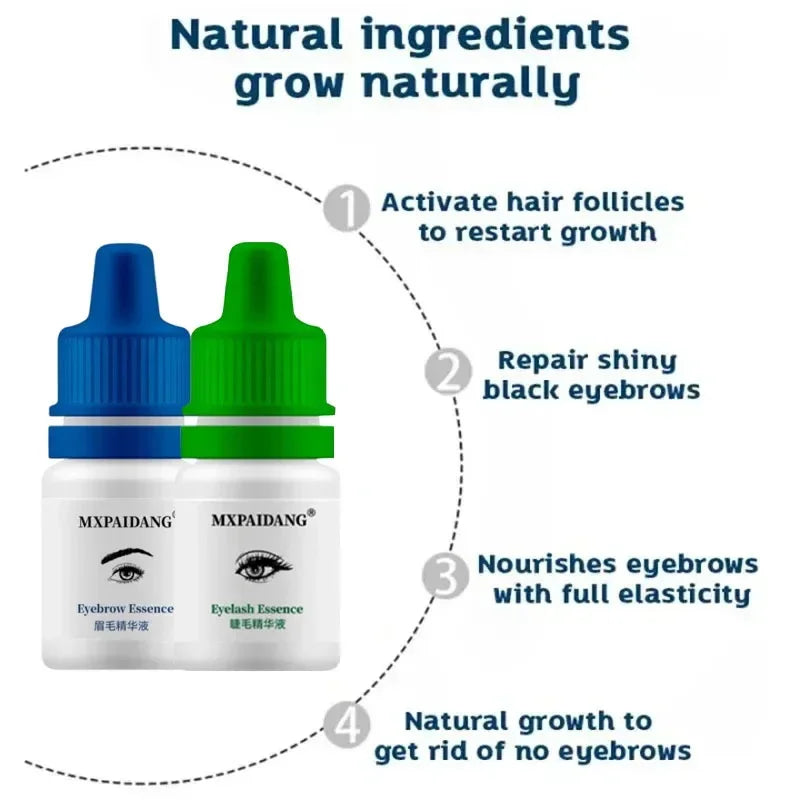 Fast Eyelash Growth Serum Eyebrow Hair Growth Anti Hairs Loss Product Prevent Baldness Fuller Thicker Lengthening Eyebrow Makeup.