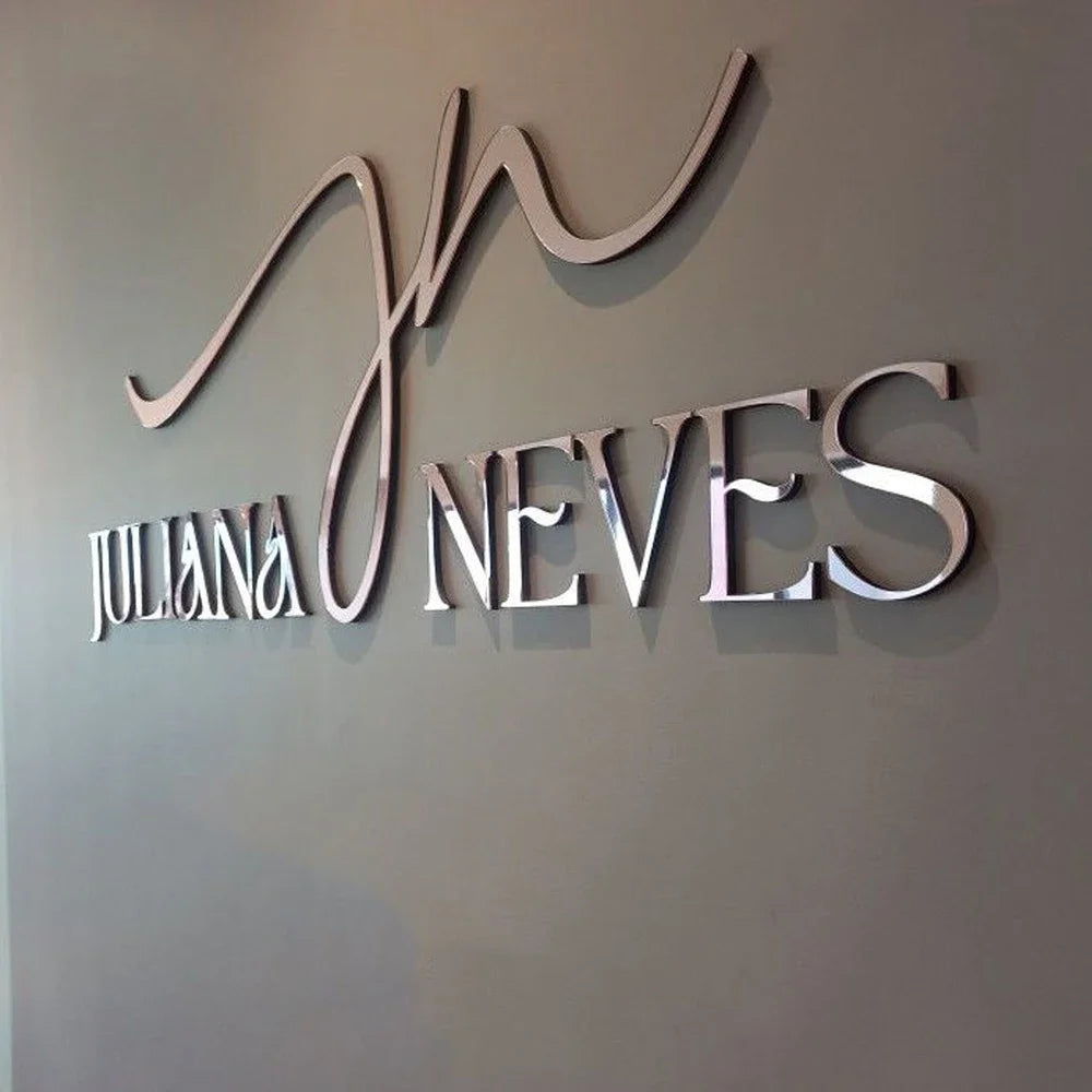 Personalized Large Business Sign Wall Mounted Acrylic 3D Logo Sign Custom Wall Art Beauty Salon Shop Bar Decor Home Decorations.