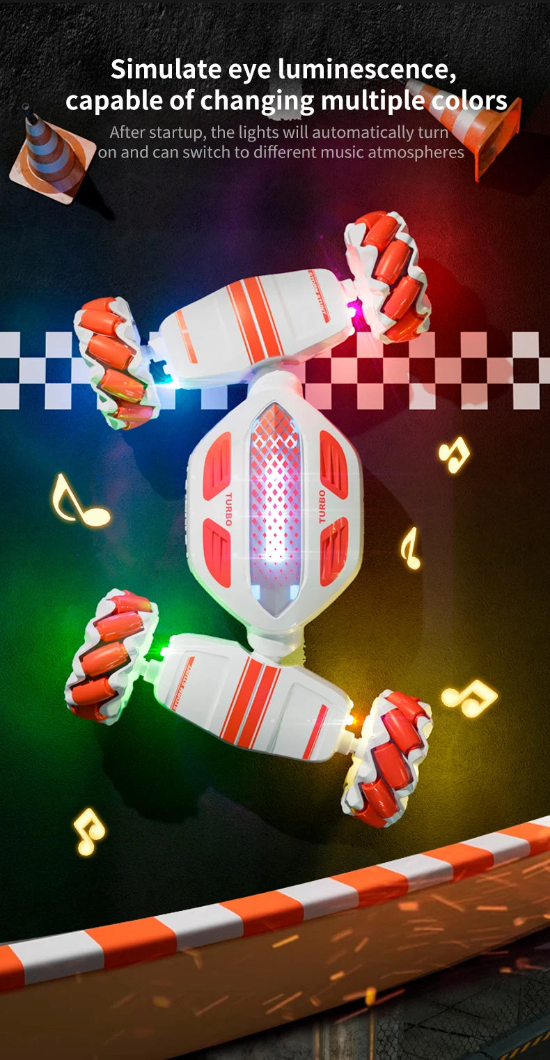 Teeggi S922 2.4G RC Stunt Car 4WD Double Remote Control 360° Degree Rotation RC Off Road Climbing Kids Rc Drift Car Toy for Gift.