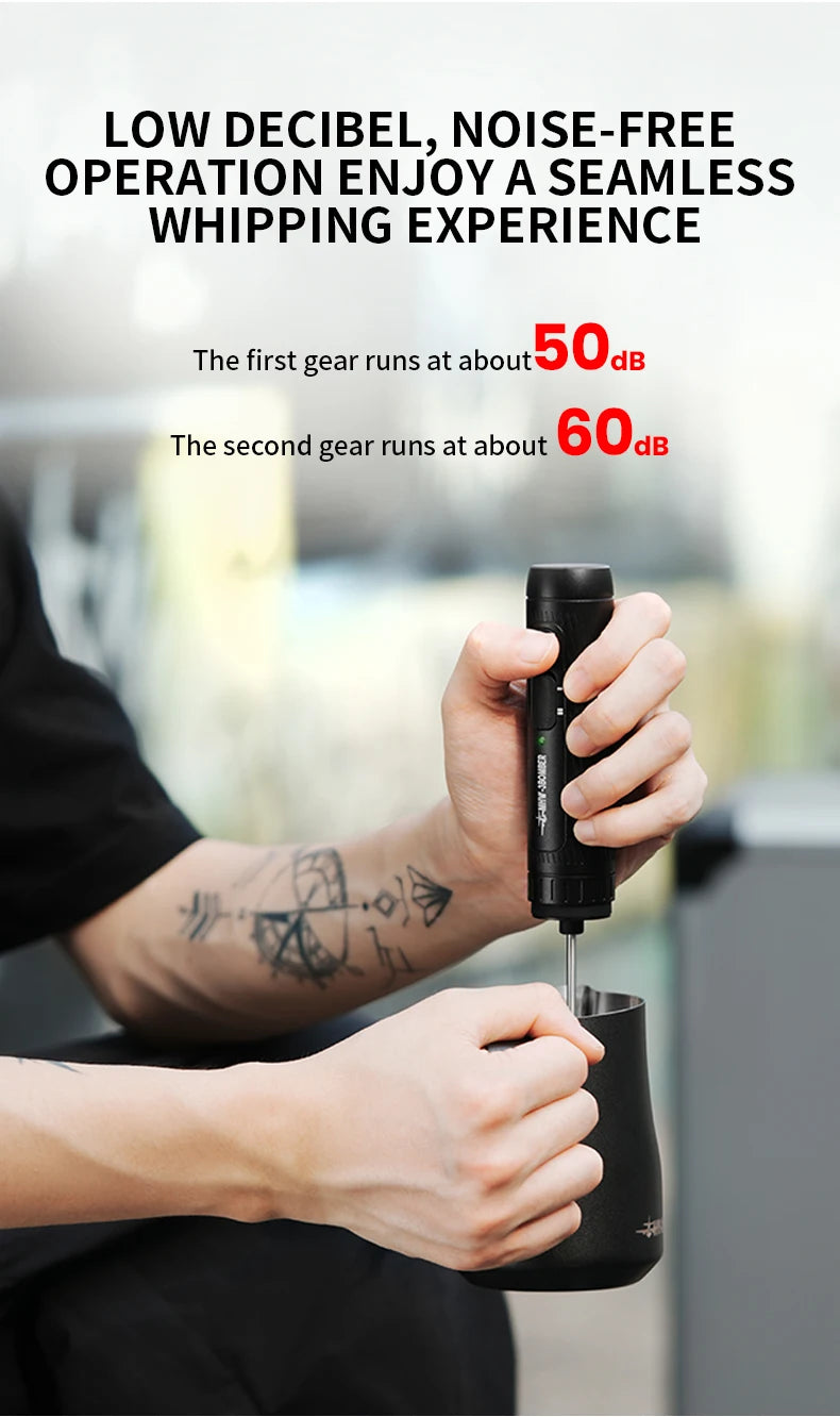 MHW-3BOMBER Official Electric Milk Frother Portable Home Barista Tools Kitchen Accessories