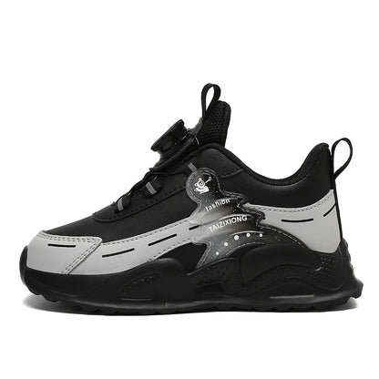 Fashion Children Shoes Boy Sneaker Non-slip School Casual Walking Shoes Leather Tennis Sport Shoes for Kids Girls 5 To 16 Years