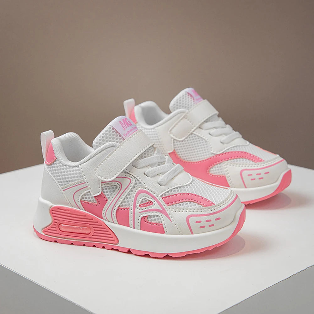 Autumn Children's Sport Shoes PU Leather Teenager Kid's Sneakers Anti-slippery Trend Fashion Girl's Sneakers Boy Running Shoes.