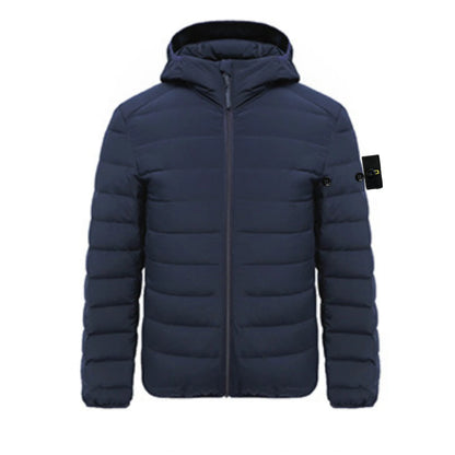 Compass Top Patch Italian Luxury Style  3 labels Men's 90% Duck Down Jacket Ultra Lightweight Hooded jackets Men Outerwear Coat.