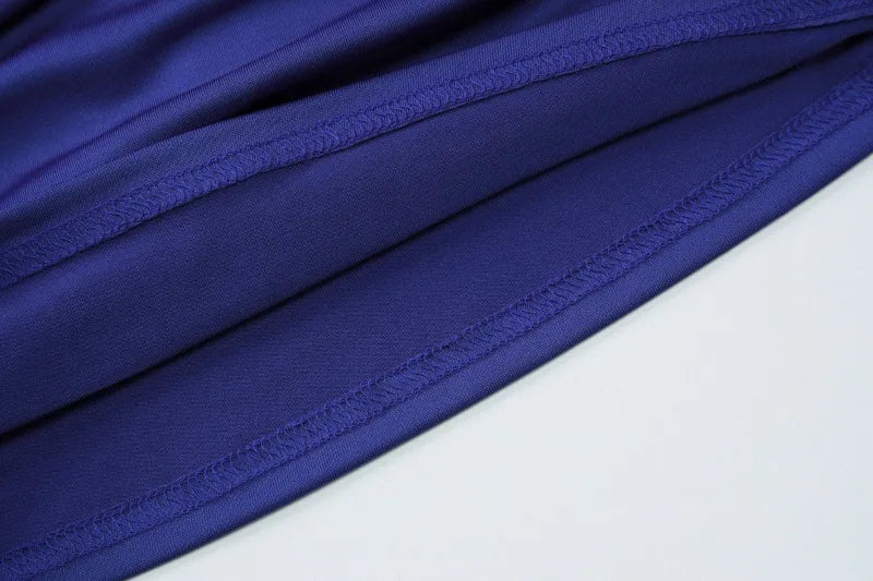 BOOFEENAA Asymmetrical One Shoulder Crop Tops Black Blue Sexy T Shirts for Woman Summer 2025 C95-BA13