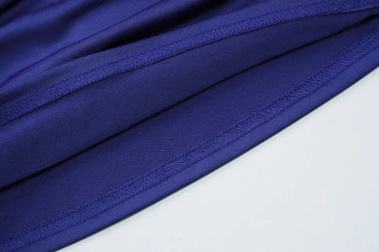 BOOFEENAA Asymmetrical One Shoulder Crop Tops Black Blue Sexy T Shirts for Woman Summer 2025 C95-BA13