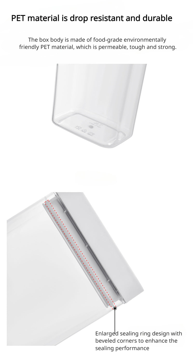 Sealed Plastic Food Storage Box Cereal Candy Dried Jars with Lid Fridge StorageTank Containers Household Items Kitchen Organizer.