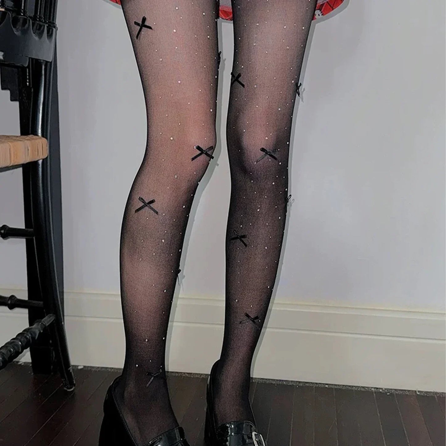 New Lolita Velvet Bowkont Embroidery Pearl Tights Pantyhose Flash Diamond Women Tight JK Style Sweet Girls Kawaii Cute Stockings.