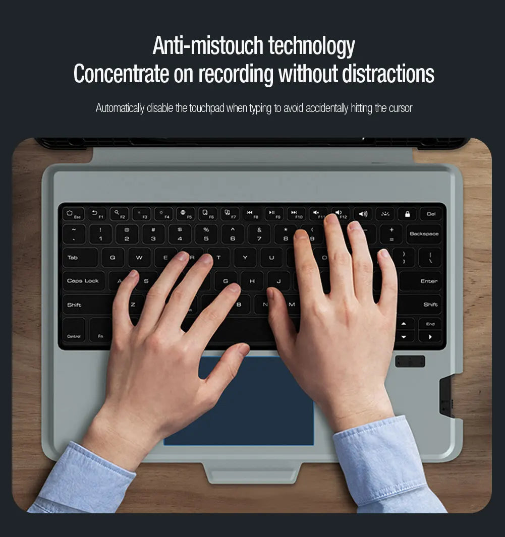 NILLKIN Magic Keyboard For Samsung Galaxy Tab S10 FE+ Case Backlight Keyboard For Samsung S10/S9 Plus Case With Len Protection.