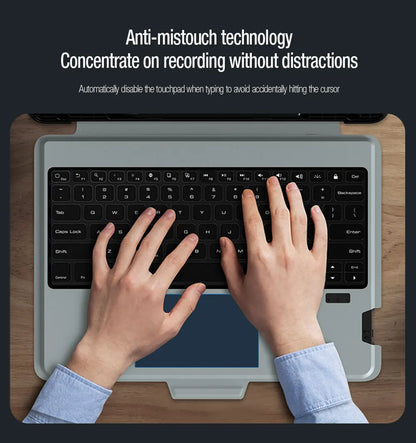 NILLKIN Magic Keyboard For Samsung Galaxy Tab S10 FE+ Case Backlight Keyboard For Samsung S10/S9 Plus Case With Len Protection.