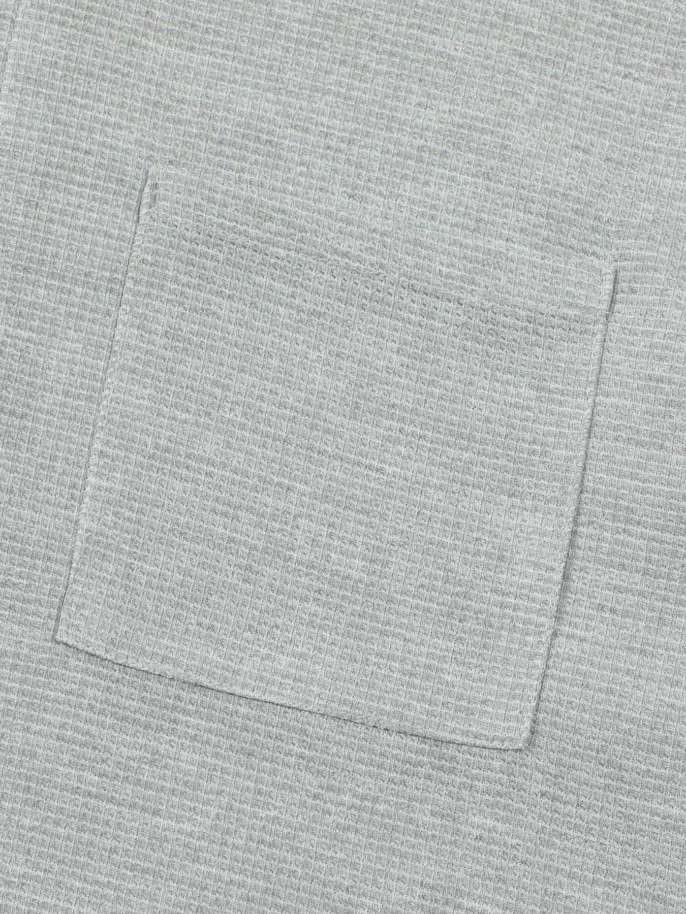 Men's Waffle Check Stand-Up Collar Semi-Casual Business Suit Two-Piece Set Button-Down Top with Comfortable Trousers