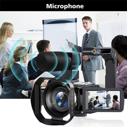 8K Digital Photography Camera 48MP Handheld DV 18X igital Zoom Camera Recorder 3'' LCD Touch Screen Portable Recording Camcorder.