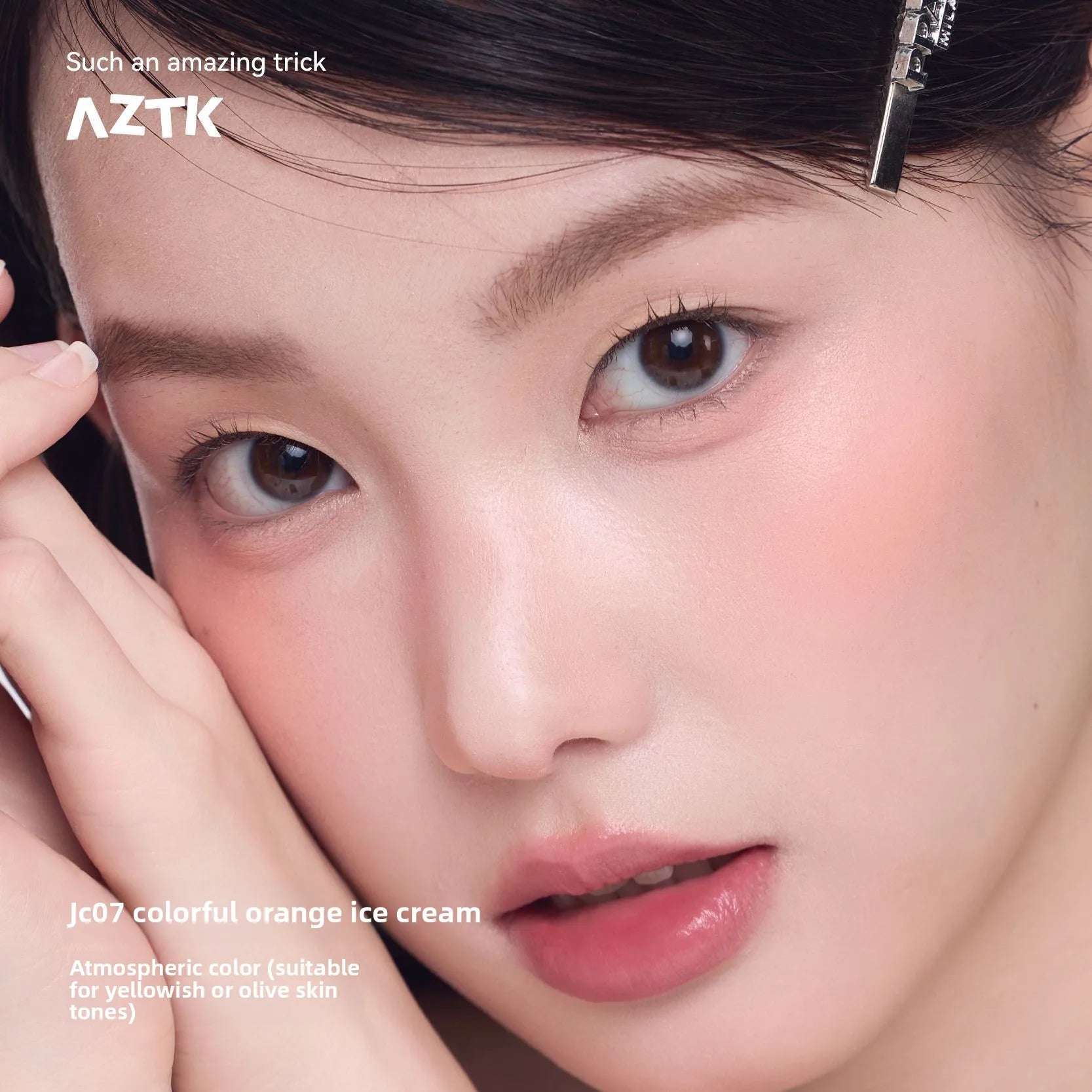 AZTK Liquid Blush Highlighter Contour Stick - Creamy Matte Natural Flush,Face Sculpting & Lifting Effect,Long Lasting Cheek Tint.