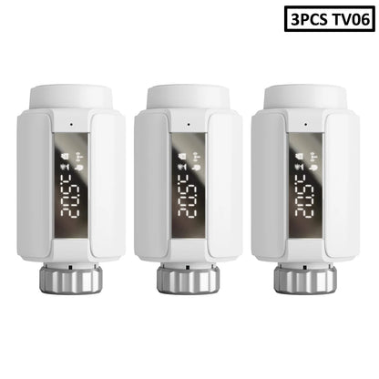 WIFI & Zigbee Thermostatic Radiator Valve Smart Radiator Actuator TRV Temperature Controller Voice Control via Tuya Zigbee2MQTT