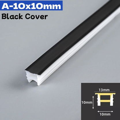 1M-10M Rimless LED Neon Rope Lamp Silicone Tube Diffuser Channel For WS2811 WS2812B Recessed Outdoor Ribbon Flexible Strip Light