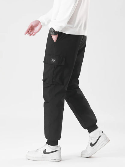 Winter Padded Pants Men 90% White Duck Down Padding Warm Cargo Pants Waterproof Windproof Snow Cold Thermal Down Trousers.