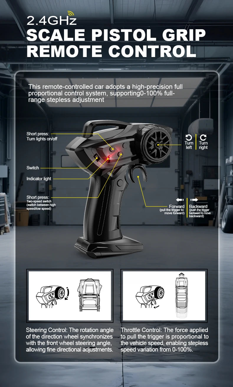 2.4G 4WD 1:64 RC Car High speed Tabletop Remote Control Car Mini Off-Road Climbing Car Mini GTR Racing Desktop Car Children Gift.