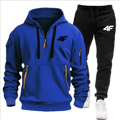 Slow jogging stylish quality sports outfit. Spring/Autumn 2025 new style outdoor fitness fashionable men's pullover + jogging pa.