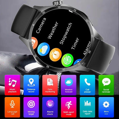 2025 New Men GPS Smart Watch 360 * 360 AMOLED Screen Bluetooth Call NFC Heart Rate Monitoring IP68 Waterproof SmartWatch for Men.