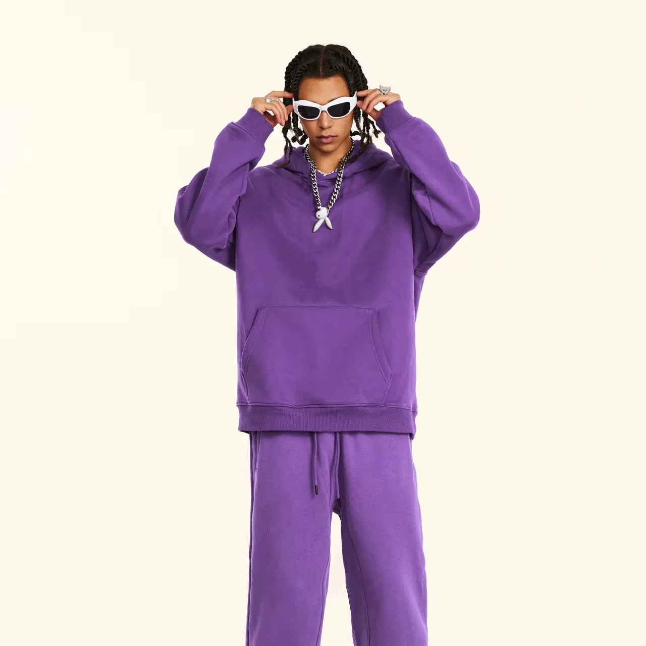 King Print hoodie suit men s casual sportswear fashionable spring and autumn jogging pullover sportswear sweatpants.