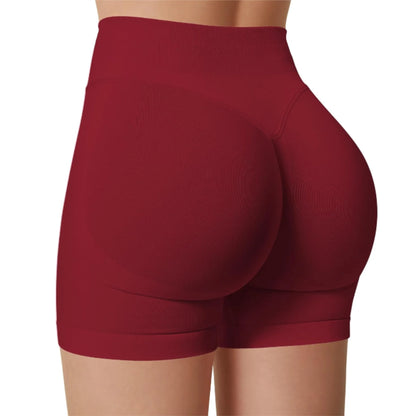 Summer High Waisted Yoga Shorts Fashionable and Sexy Running Fitness Pants Solid Color Yoga Leggings.