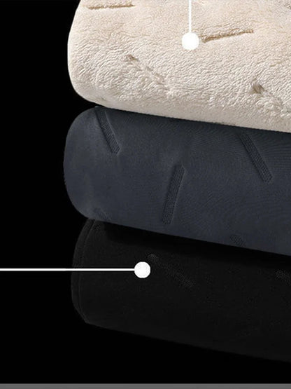 New Lambswool Pants for Men Winter Autumn Casual Proof Thick Fleece  Trousers Fashion Drawstring Plus Size Joggers Sweatpants.