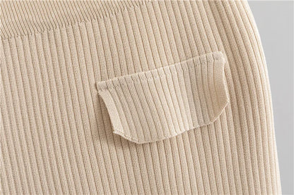 Women Sweater Muslim Knitting Suit Two Piece Sets Pullover Print Knitted Long Skirt Outfits Casual Knitwear Ensemble Autumn 2025.