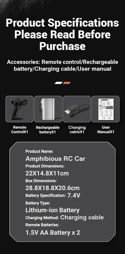 JJRC Auto Remote Control Car Alloy Rc Cars Trucks Vehicle Full-Scale Car Motorcycle Camping Trailer Toys for Boys Kids Children