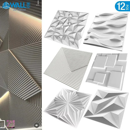 12pcs/lot 50x50cm 3D Wall Panel 3D wall stickers Relief Wall Panel Stickers Living Room Kitchen Bedroom Home Decor Party back