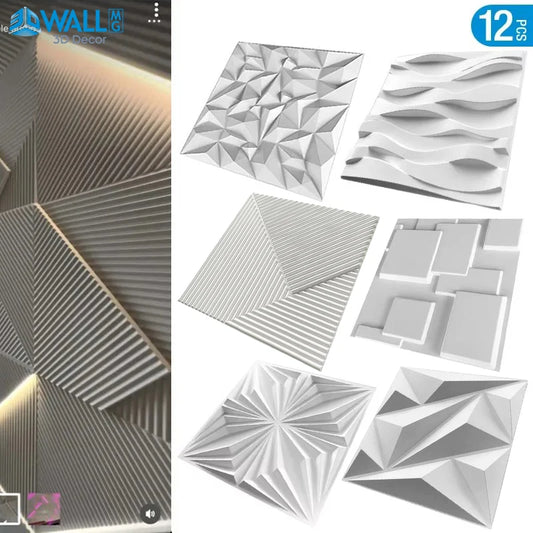 12pcs/lot 50x50cm 3D Wall Panel 3D wall stickers Relief Wall Panel Stickers Living Room Kitchen Bedroom Home Decor Party back