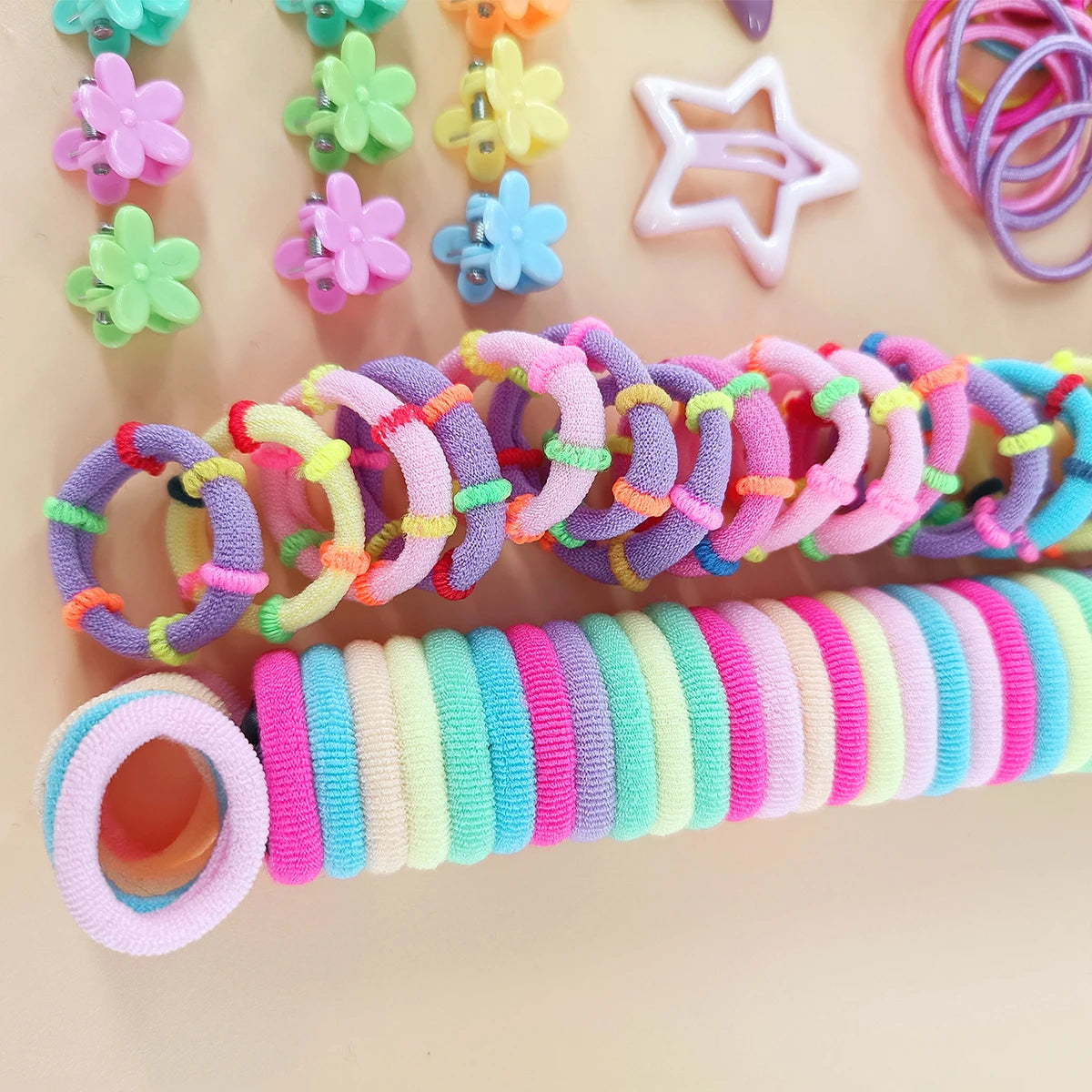 Fashion Hair Accessories for Woman Set Girls Hair Bands Set Elastic Rubber Band Children Ponytail Holder Scrunchies Kids Headwea.