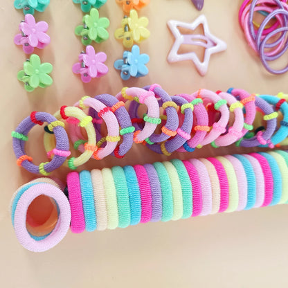 Fashion Hair Accessories for Woman Set Girls Hair Bands Set Elastic Rubber Band Children Ponytail Holder Scrunchies Kids Headwea.