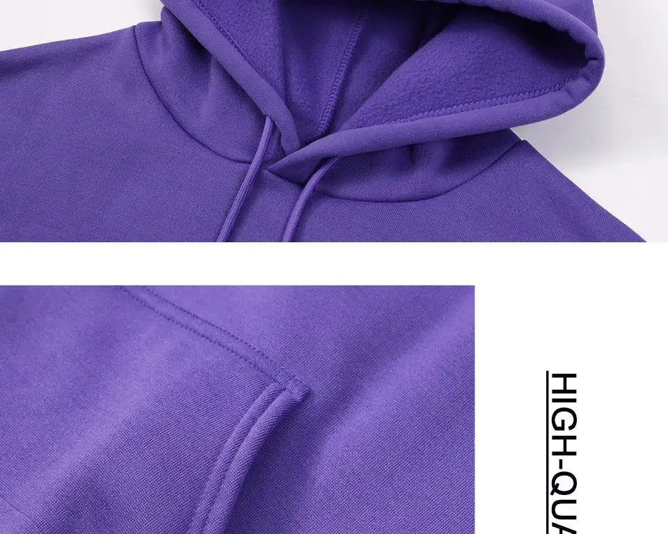 Einfarbiger Hoody für weibliche Herbst modische Kleidung lässige Fleece Tasche Hoodies mehrfarbige Unisex Frauen Streetwear.
