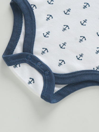 3PCS Infant Baby Nette Grafik einteilige Kleidung Für Jungen Und Mädchen, Neugeborenen Reine Baumwolle Sommer Strampler neugeborene kleidung.