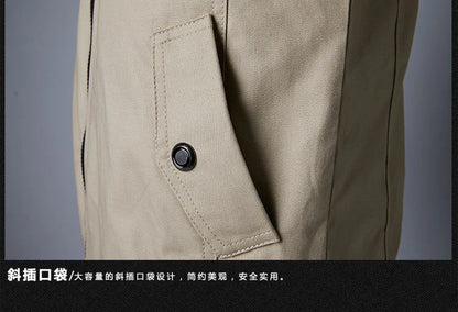 Autumn Winter Windbreaker Male Waterproof Field Jackets Hiking Camping Coat Casual Baseball Jacket Fishing Outerwear Man Clothes.