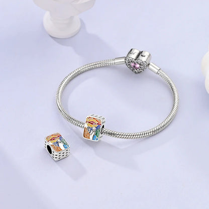 Fit Original Bracelet 925 Silver Butterfly and Sunflower Heart Shape Charms Beads For Women Jewelry Making Fashion Pendant