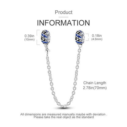 Silver Clasp 925 Sterling Silver CZ pave Clip Charms Daisy Beads Stopper Safety Chain fit Original Bangle Bracelet Jewelry Clip