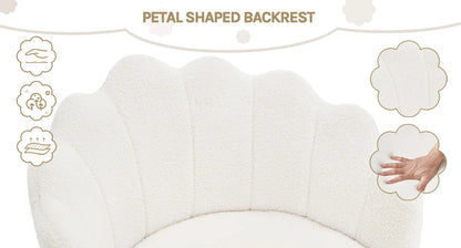 WOLTU Höhenverstellbarer, ergonomischer Schreibtischstuhl, Drehstuhl mit Rollen, Gaming-Schminkstuhl, Lordosenstütze für das Heimbüro