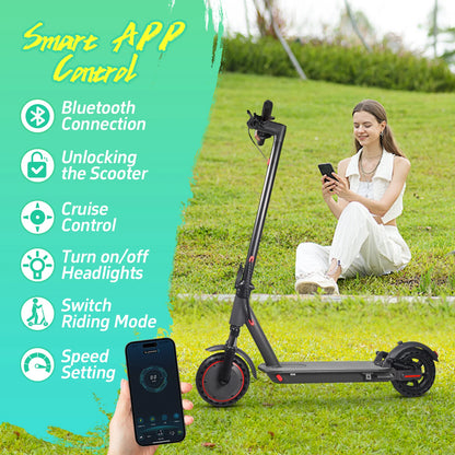 AOVOPRO AP07 Electric Scooter 600W Instantaneous Maximum Power 31KM/H 36V10.5Ah 35KM with Turn Signal Shock Absorption EScooter.