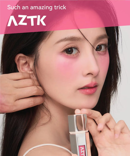 AZTK Liquid Blush Highlighter Contour Stick - Creamy Matte Natural Flush,Face Sculpting & Lifting Effect,Long Lasting Cheek Tint.
