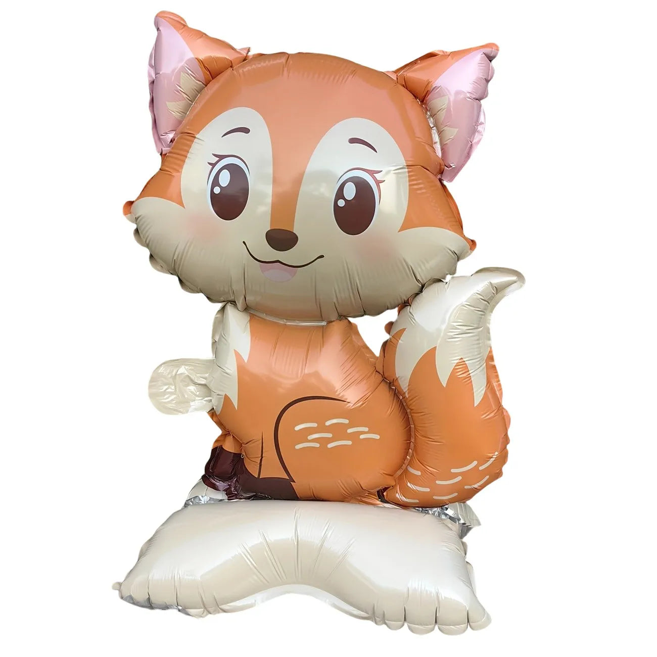 3/2 Stück Dschungel-Tier-Folienballons mit Ständer – Koala-Elefant-Fuchs für Geburtstag, Hochzeit, Karneval, Themendekorationen.