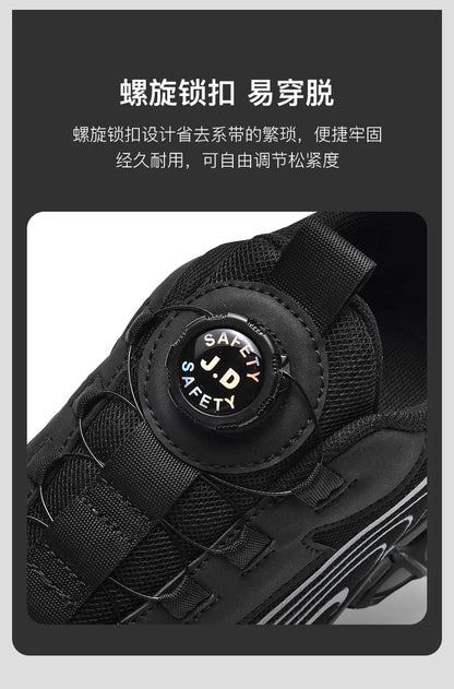 Men's Military Tactical Boots Army Boots Men Side Zipper Military Boots Men Anti-Slip Ankle Boots Work Safety Shoes Hiking Shoe