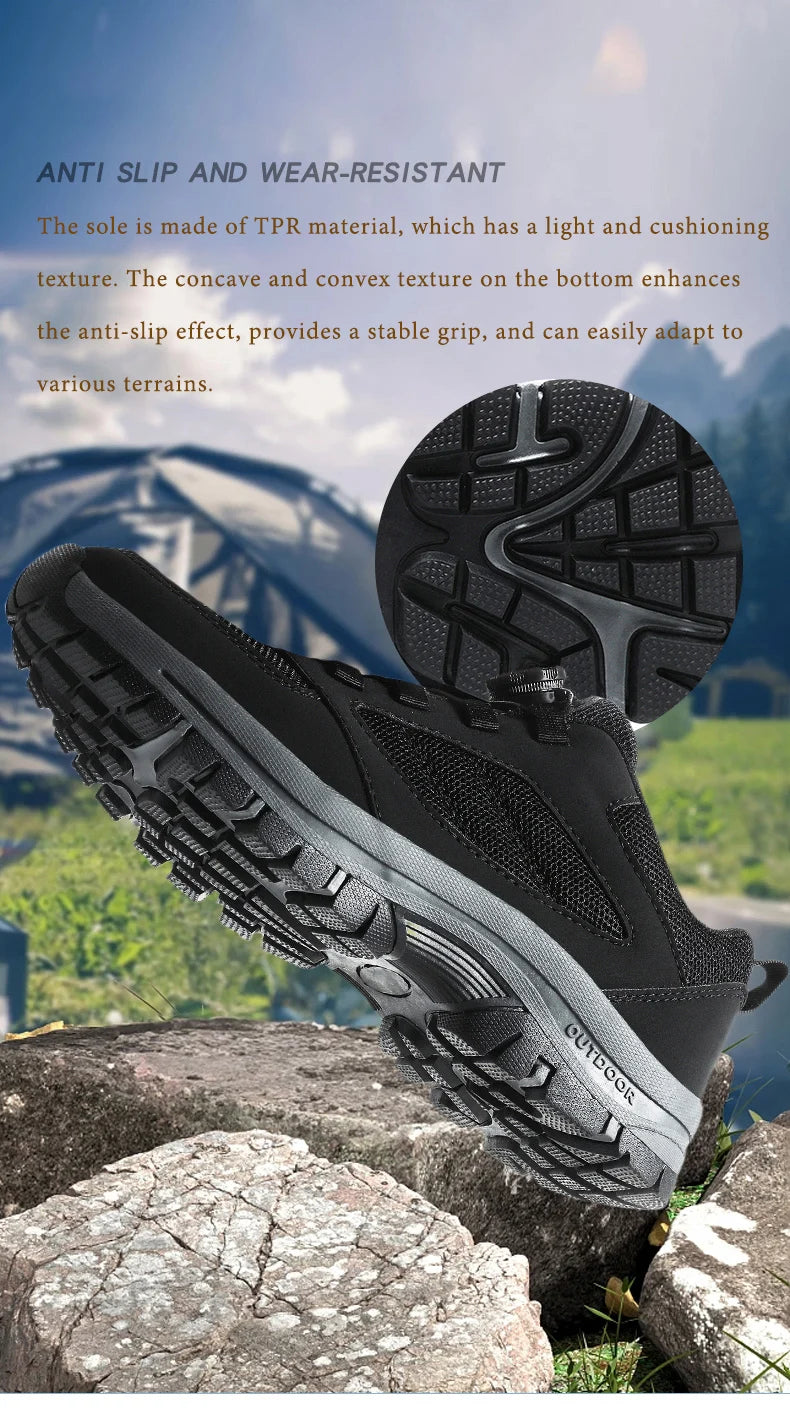 Männer Turnschuhe Stilvolle Rotierenden Schnalle Wanderschuhe Einfarbig Komfortable Nicht-slip Sportliche Schuhe Plus Größe Männer Schuhe Leder.