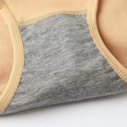 Menstrual Panties Briefs CottonLeakproof Waterproof For Women Short One-piecesmenstrual Middle-WaiWomanfancyUnderwearSize xl xxl.