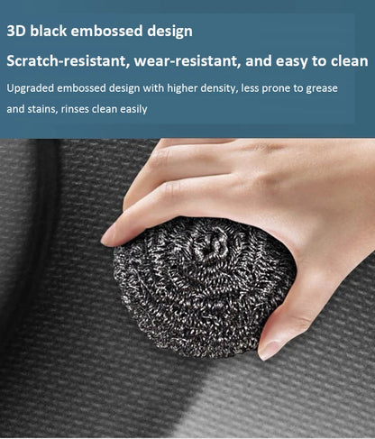 Japanese 3D Flat Large Single Slot Little millet grain Nano 304 Stainless Steel Kitchen Sink Wash Basin Dish Basin for Household