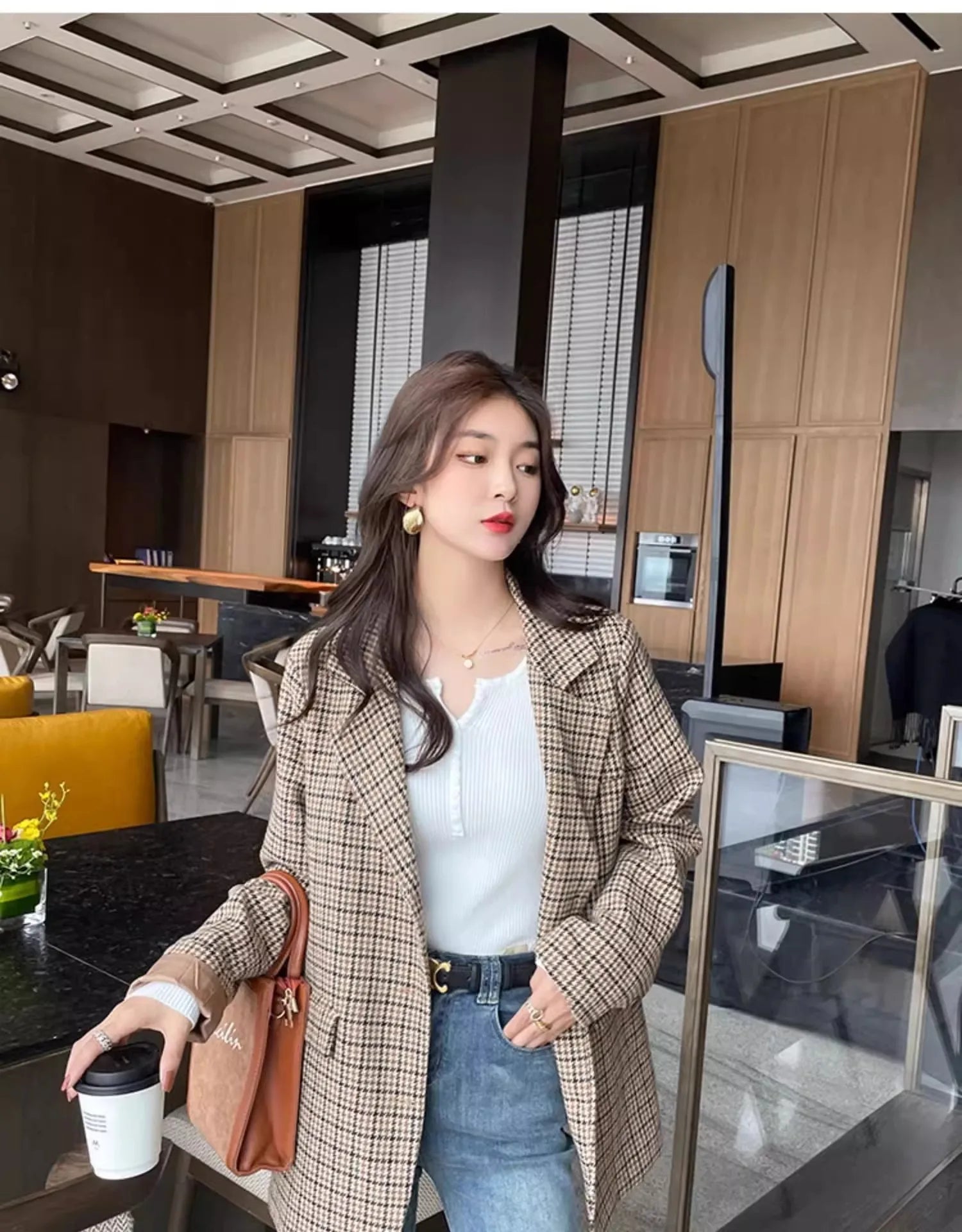 2025 frauen Solide Strick Pullover Herbst Winter Pullover V-ausschnitt Taste Langarm Schlank Pullover Koreanische Casual Basis Schicht Y2k.