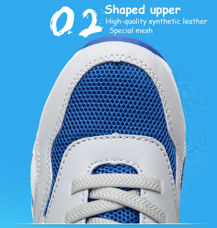 Breathable Summer Kids Sport Shoes 5-16Years Old Boys' Non-Slip Running Sneaker for Children Comfortable School Walking Footwear.